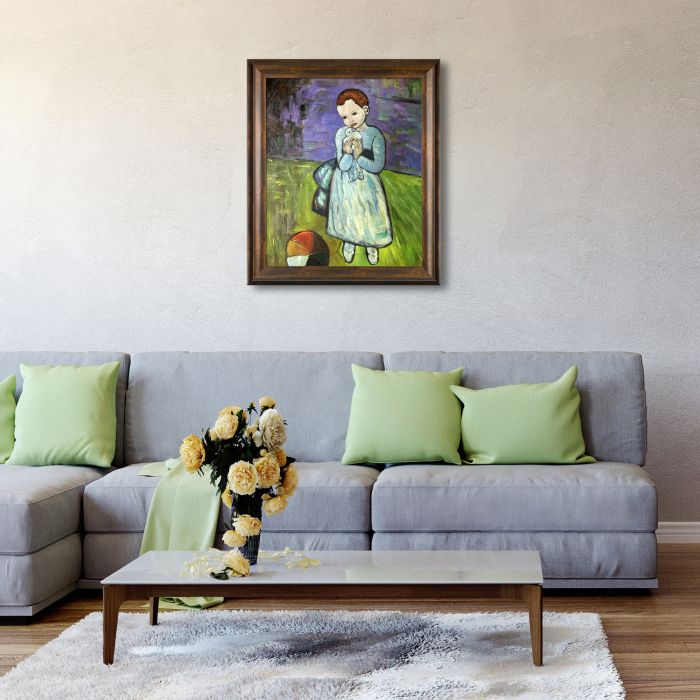 Child Holding a Dove - Modena Vintage 20" X 24"