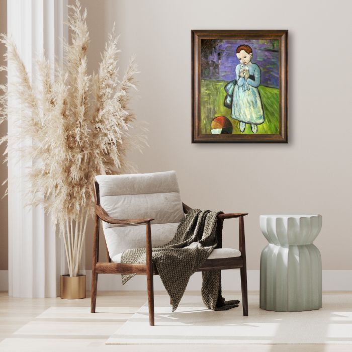 Child Holding a Dove - Modena Vintage 20" X 24"