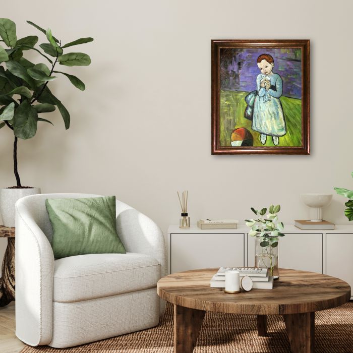 Child Holding a Dove - Verona Cafe Frame 20"X24"