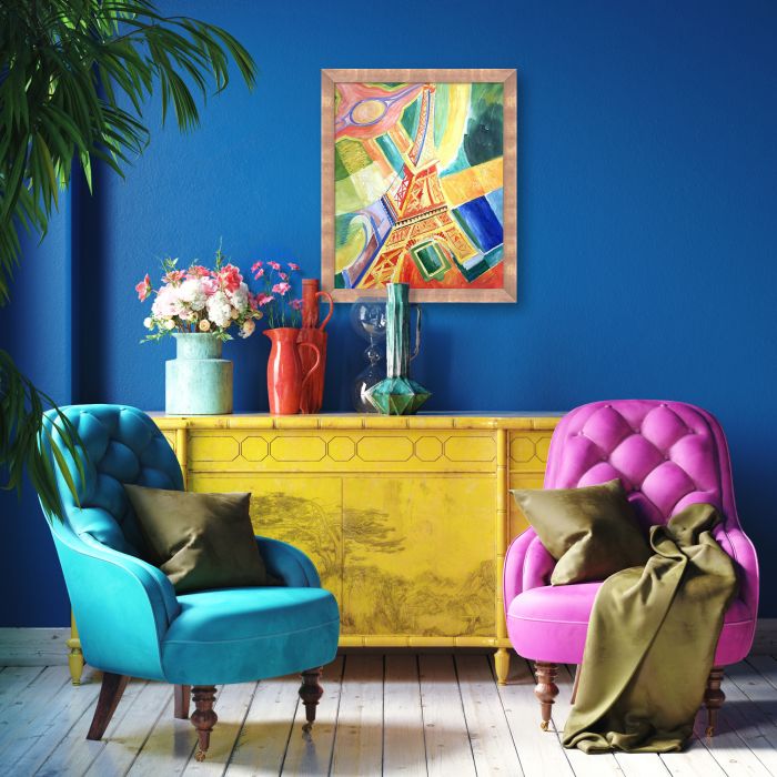 La Tour Eiffel, 1928 Pre-framed - Blushing Rose Gold Frame 20" X 24"