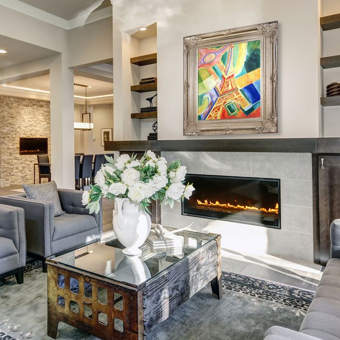 La Tour Eiffel, 1928 Pre-framed - Renaissance Champagne Frame 20"X24"