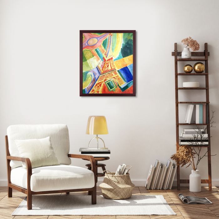 La Tour Eiffel, 1928 Pre-Framed - Open Grain Mahogany 20" X 24"