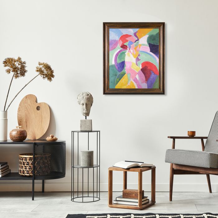 Woman with a Parasol Pre-Framed - Modena Vintage 20" X 24"