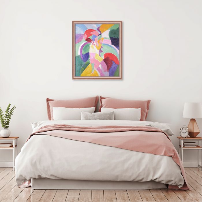 Woman with a Parasol Pre-framed - Rose Gold Classico Frame 20" X 24"