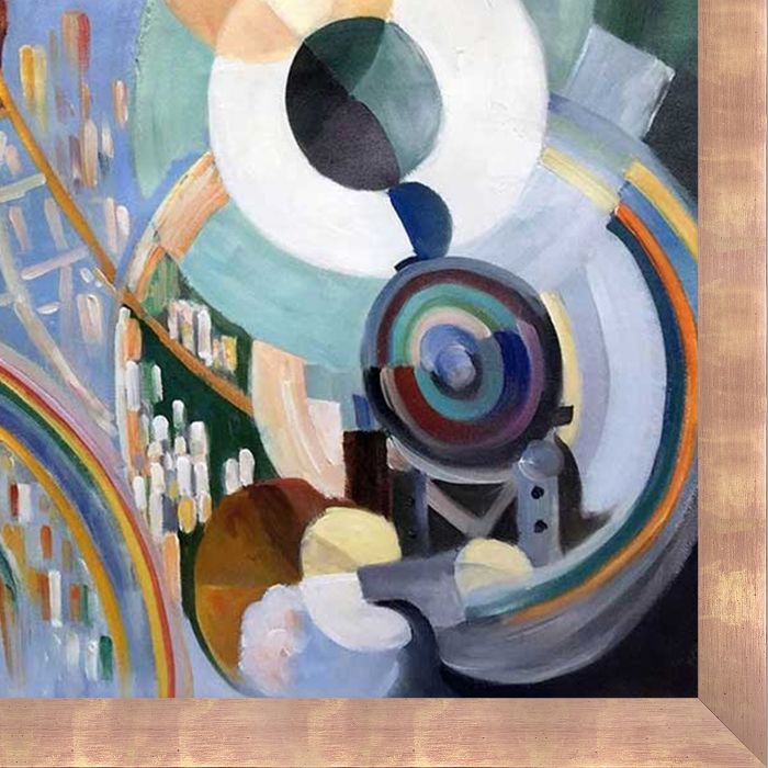 Air, Iron, and Water Pre-framed - Blushing Rose Gold Frame 24" X 36"