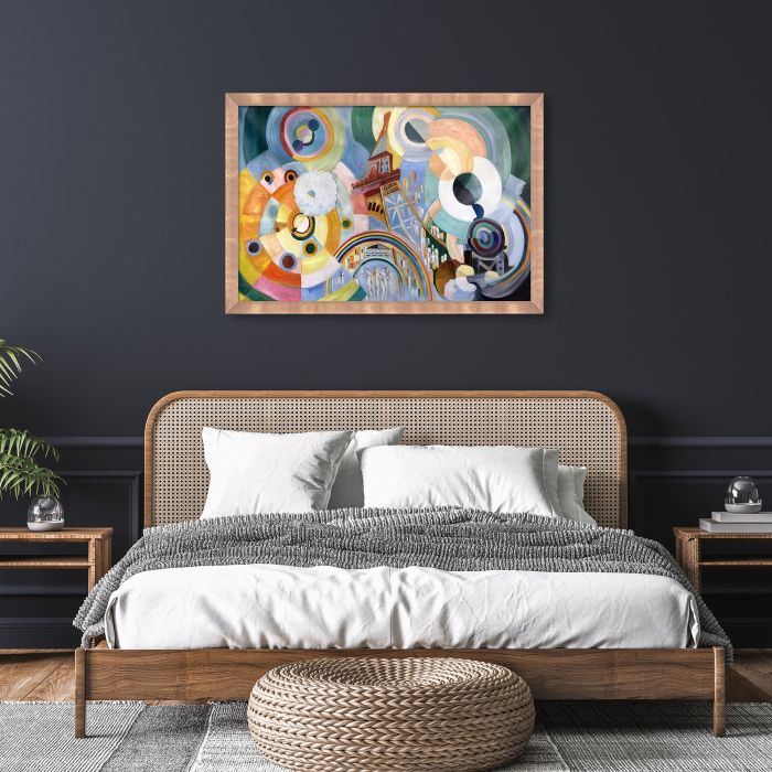 Air, Iron, and Water Pre-framed - Blushing Rose Gold Frame 24" X 36"