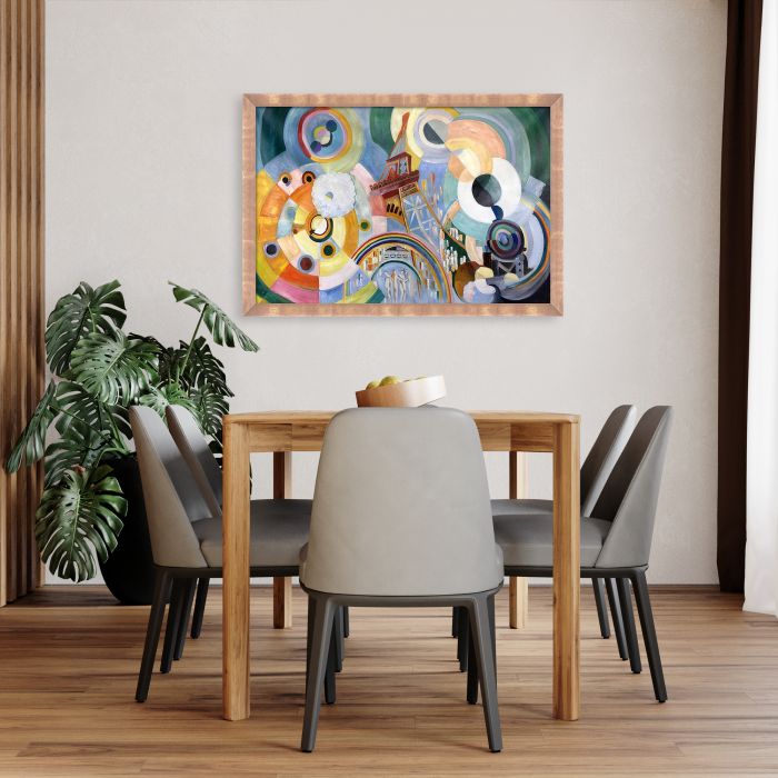 Air, Iron, and Water Pre-framed - Blushing Rose Gold Frame 24" X 36"