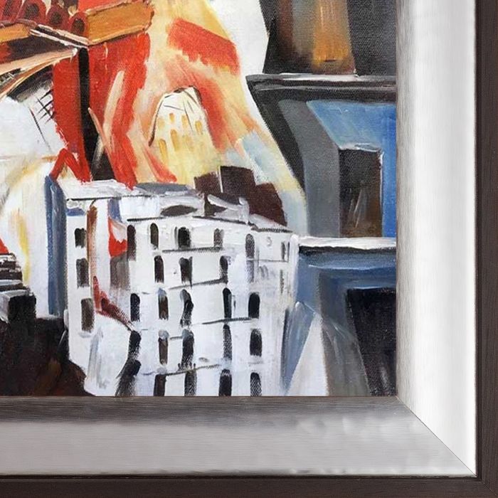 Champs de Mars: The Red Tour Pre-Framed - Magnesium Silver Frame 20" X 24"