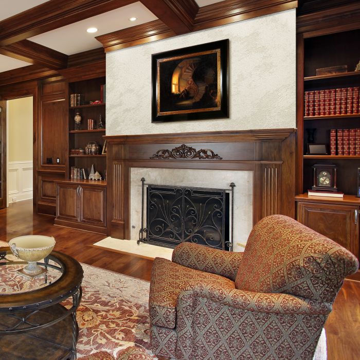 The Philosopher in Meditation Pre-Framed - Opulent Frame 20"X24"