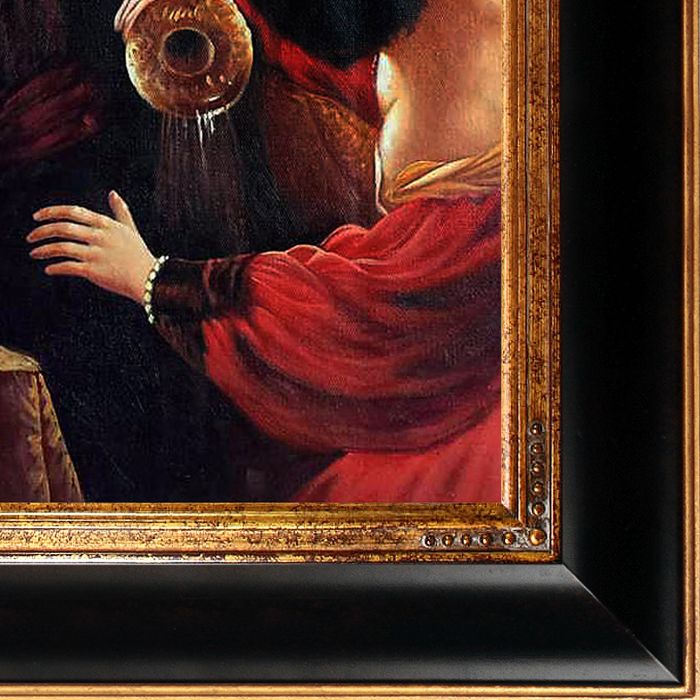 Belshazzar's Feast (detail) Pre-Framed - Opulent Frame 20"X24"