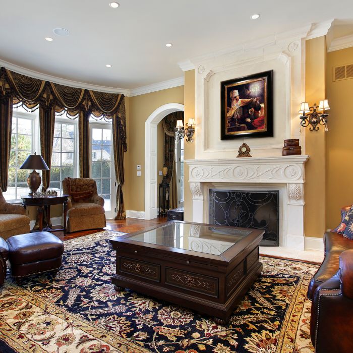 Belshazzar's Feast (detail) Pre-Framed - Opulent Frame 20"X24"