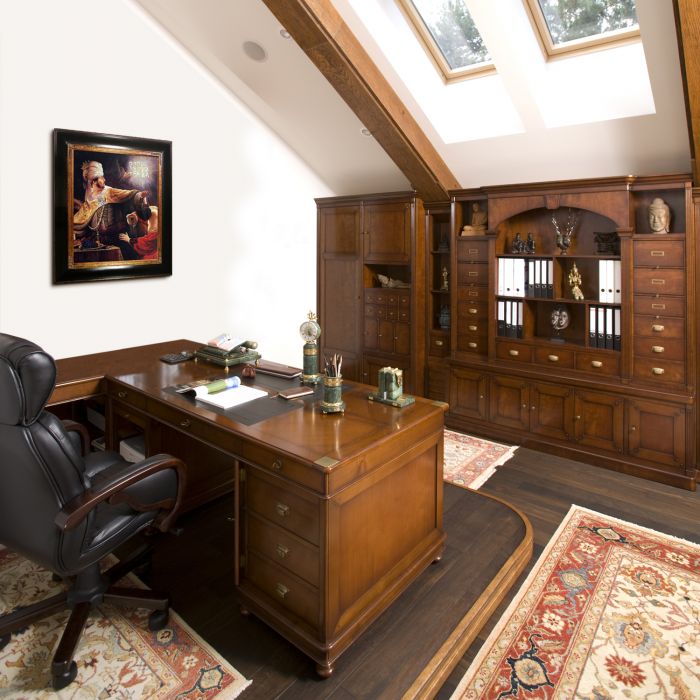 Belshazzar's Feast (detail) Pre-Framed - Opulent Frame 20"X24"