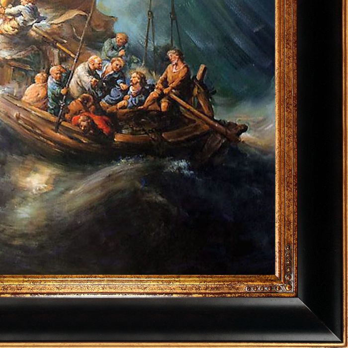 The Storm on the Sea of Galilee Pre-Framed - Opulent Frame 24"X36"