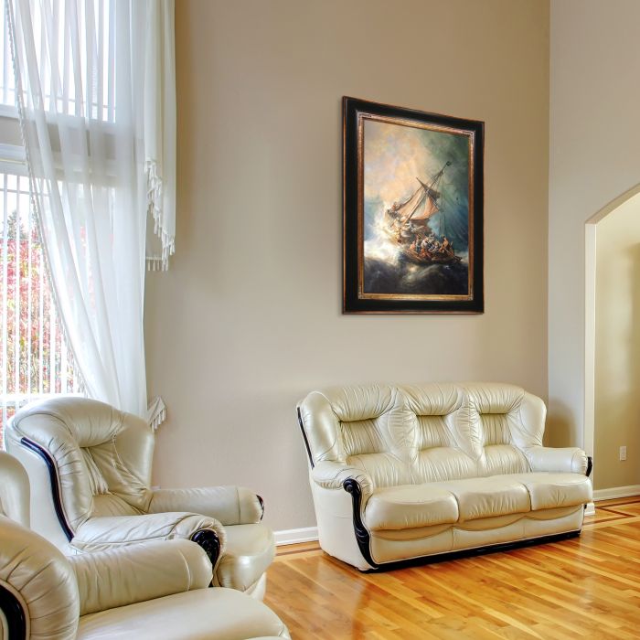 The Storm on the Sea of Galilee Pre-Framed - Opulent Frame 24"X36"