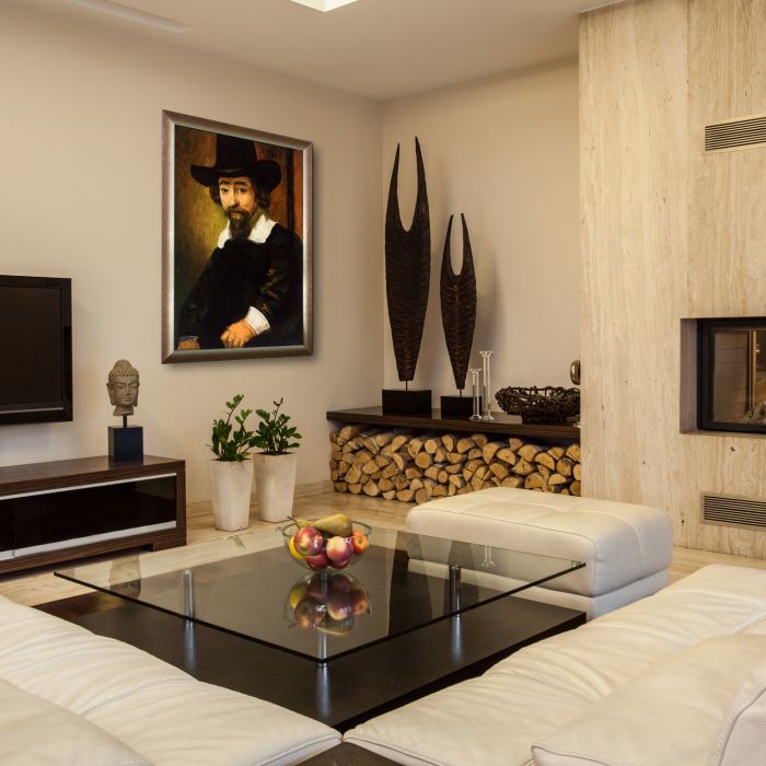 Dr Ephraim Bueno, Jewish Physician and Writer Pre-Framed - Spoleto Bronze 24" X 36"