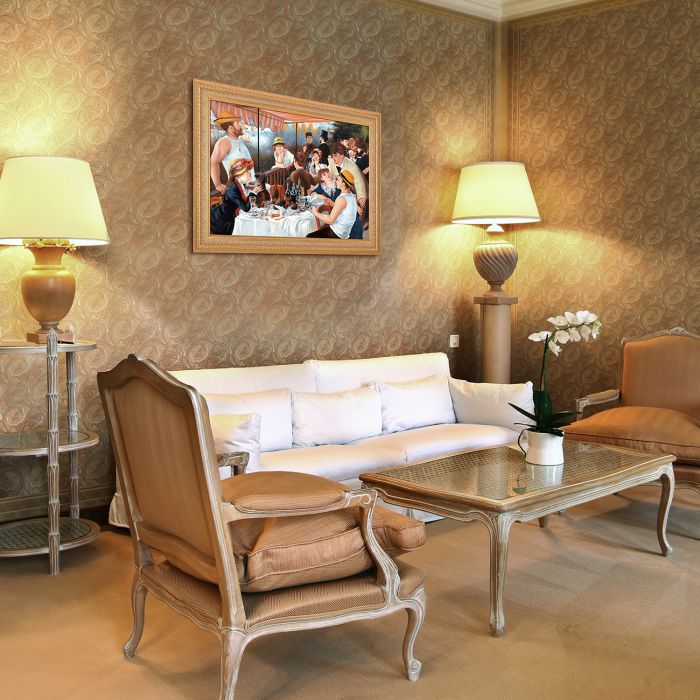 Luncheon of The Boating Party Pre-Framed - Sovereign Frame 24" X 36"