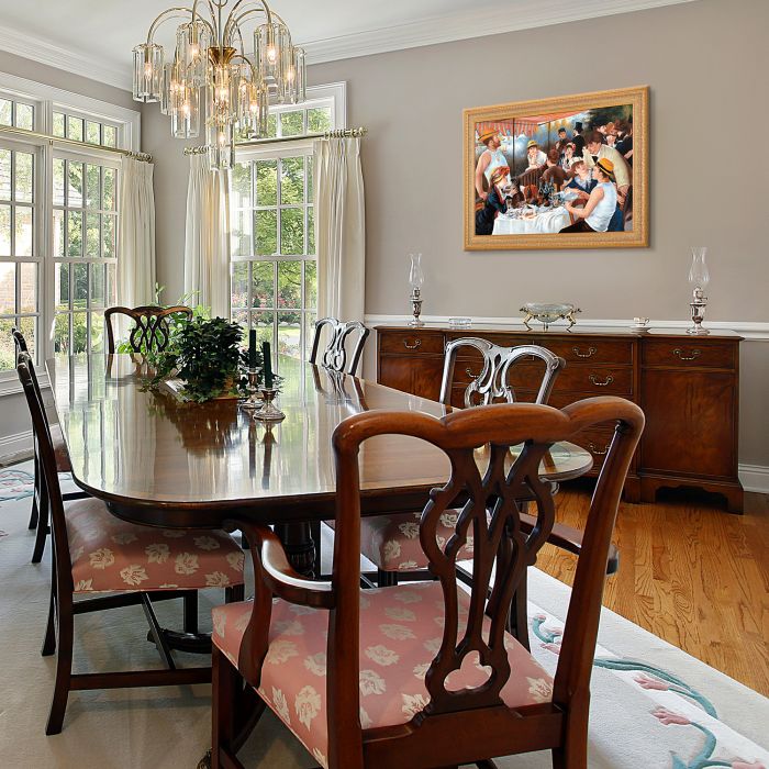 Luncheon of The Boating Party Pre-Framed - Sovereign Frame 24" X 36"