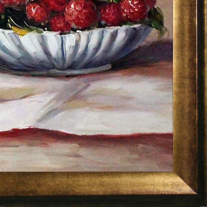 Strawberries Pre-Framed - Athenian Gold Frame 20"X24"