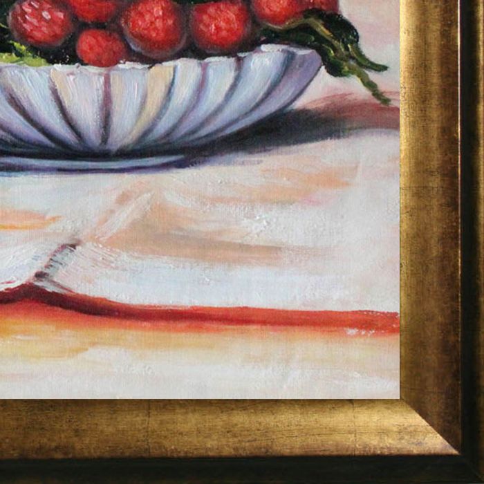 Strawberries Pre-Framed - Athenian Gold Frame 20"X24"