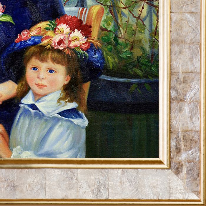 Two Sisters (On the Terrace), 1881 Pre-Framed - Gold Pearl Frame 20" X 24"