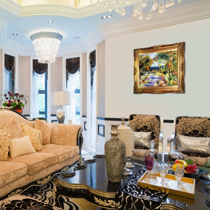 L'Estaque Pre-Framed - Victorian Gold Frame 20"X24"