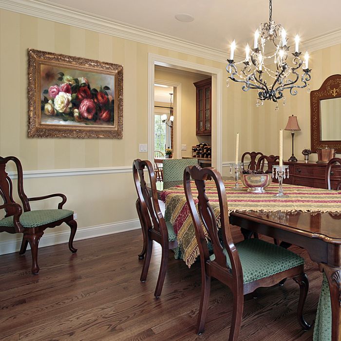 Discarded Roses Pre-Framed - Burgeon Gold Frame 24"X36"