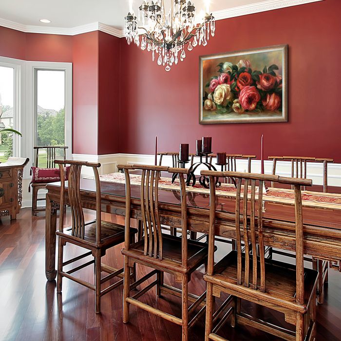 Discarded Roses Pre-Framed - Spoleto Bronze 24" X 36"