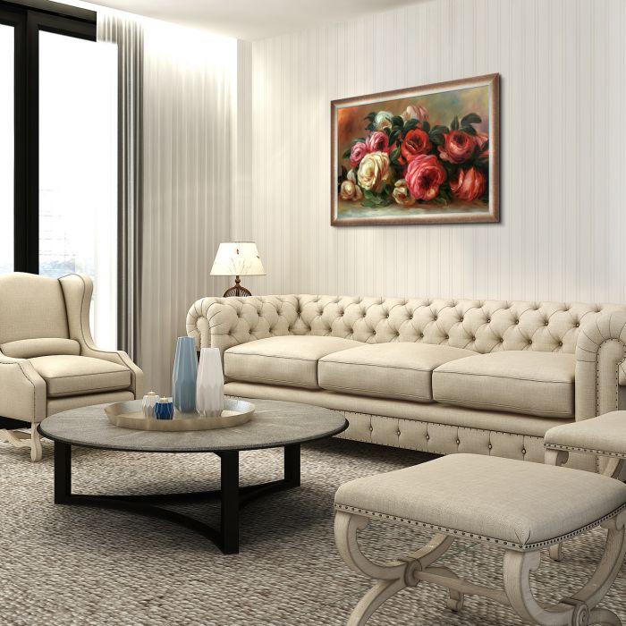 Discarded Roses Pre-Framed - Spoleto Bronze 24" X 36"