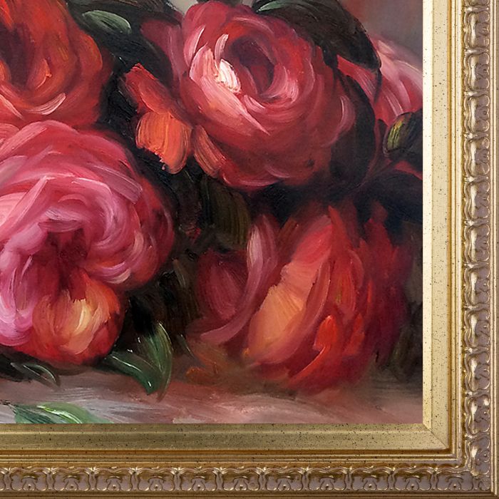 Discarded Roses Pre-Framed - Elegant Gold Frame 24"X36"