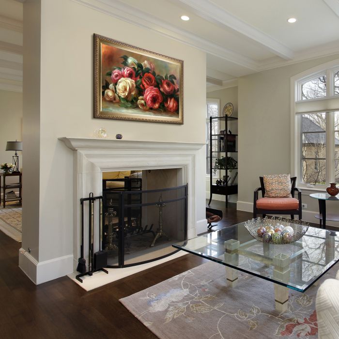 Discarded Roses Pre-Framed - Elegant Gold Frame 24"X36"