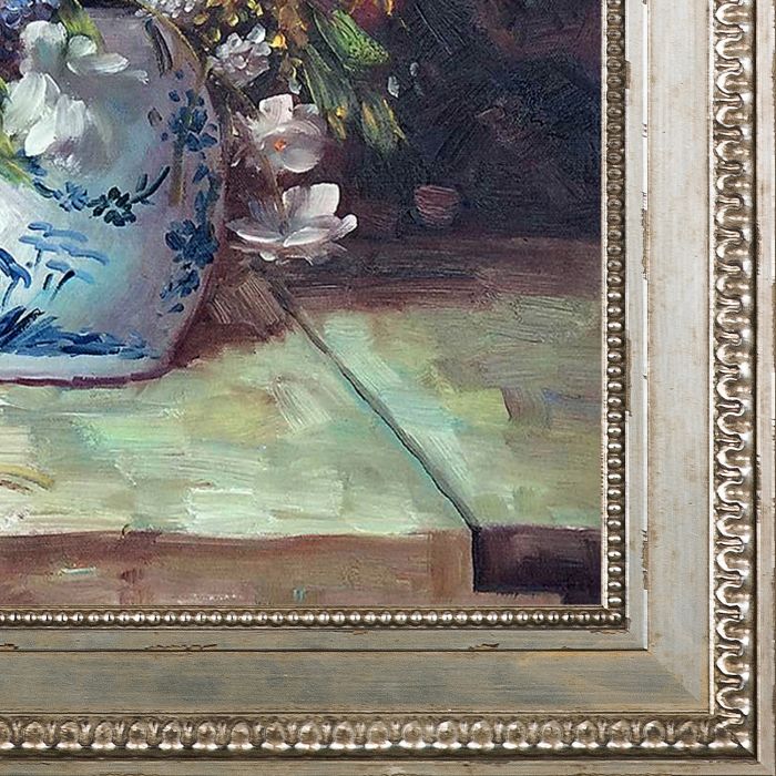 Grande Vase Di Fiori Pre-Framed - Versailles Silver King Frame 20" X 24"