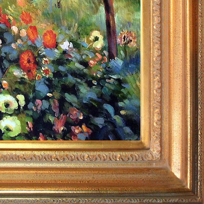 Garden in the Rue Cortot Montmartre Pre-Framed - Mediterranean Gold Frame 20"X24"