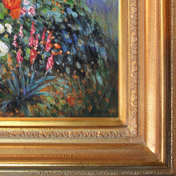 Garden in the Rue Cortot Montmartre Pre-Framed - Mediterranean Gold Frame 20"X24"