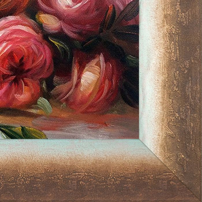 Discarded Roses Pre-Framed - Spoleto Bronze 8" X 10"