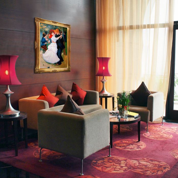 Dance at Bougival Pre-Framed - Victorian Gold Frame 24"X36"