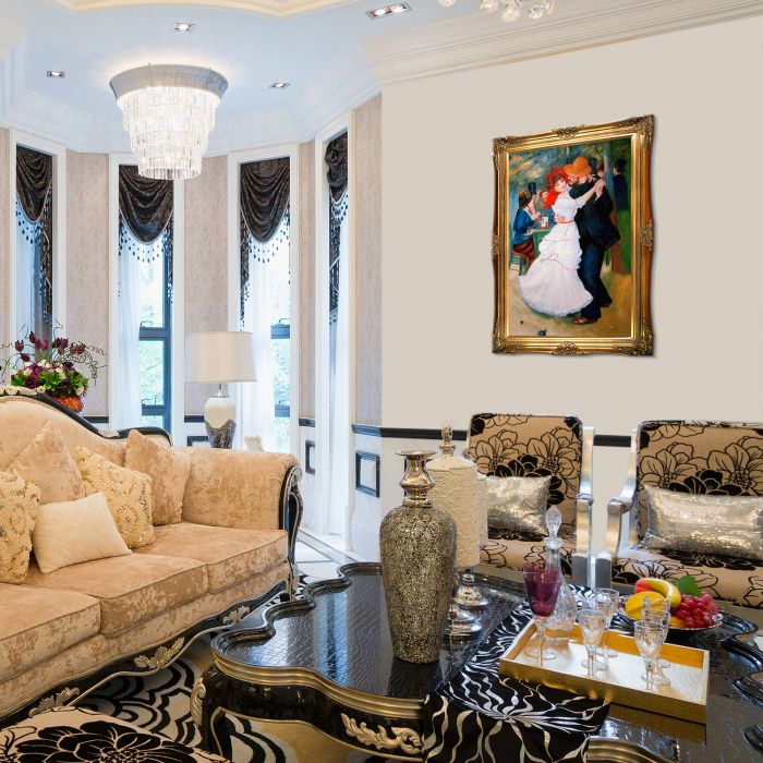 Dance at Bougival Pre-Framed - Victorian Gold Frame 24"X36"