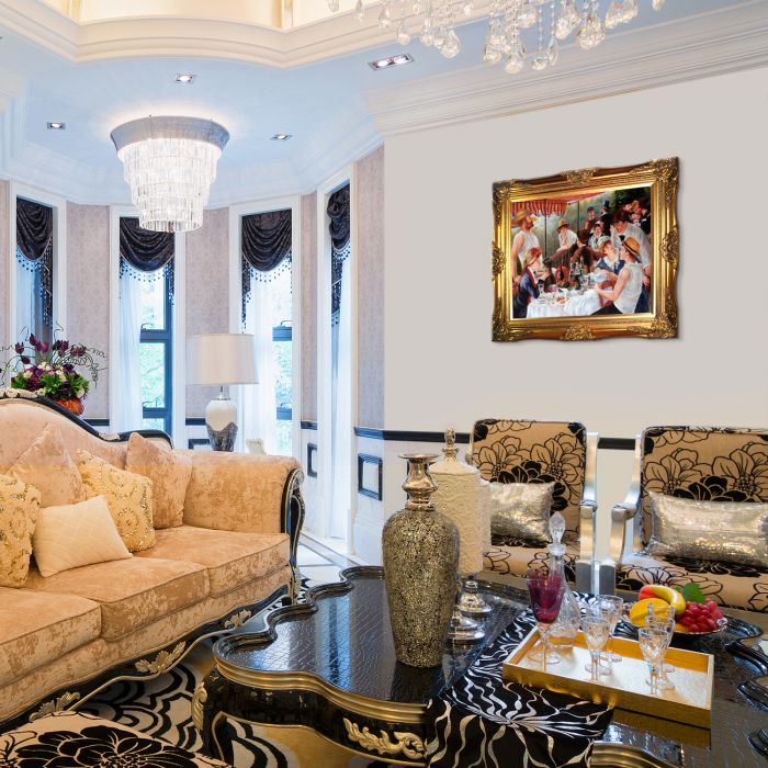 Luncheon of the Boating Party Pre-Framed - Victorian Gold Frame 20"X24"