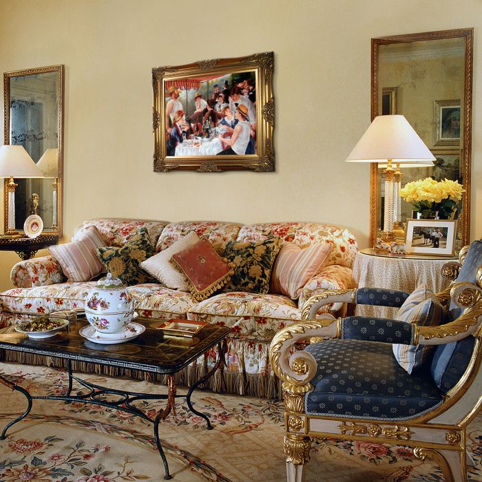 Luncheon of the Boating Party Pre-Framed - Victorian Gold Frame 20"X24"