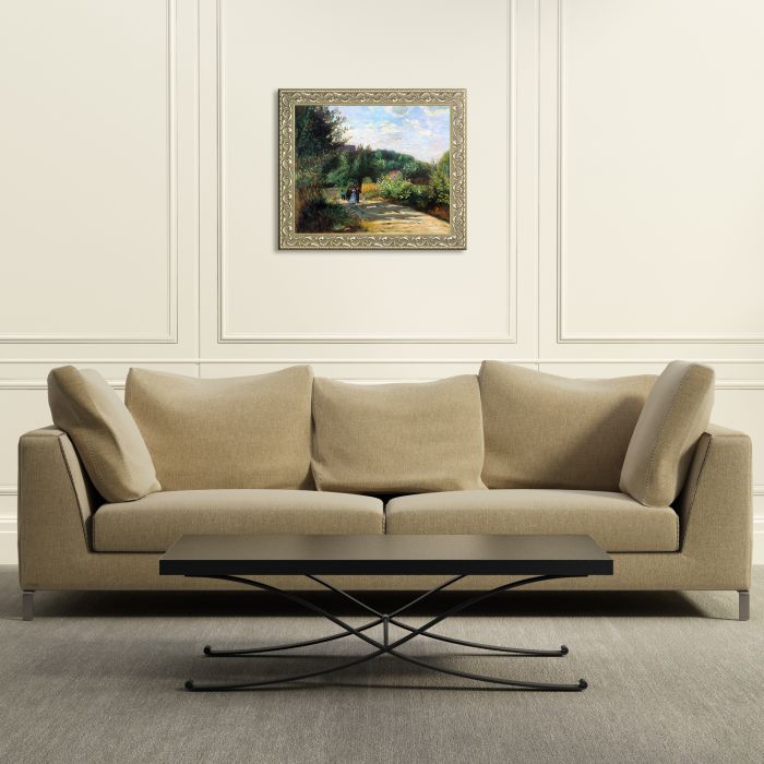 A Road in Louveciennes, 1870 Pre-Framed - Rococo Silver 20"X24"