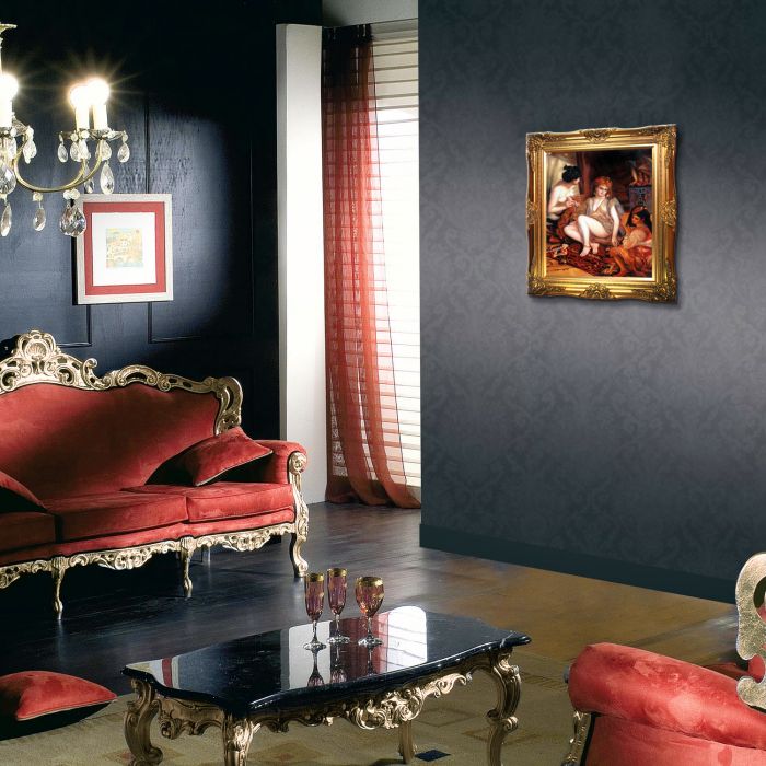 The Harem, Parisian Women Dressed as Algerians Pre-Framed - Victorian Gold Frame 20"X24"