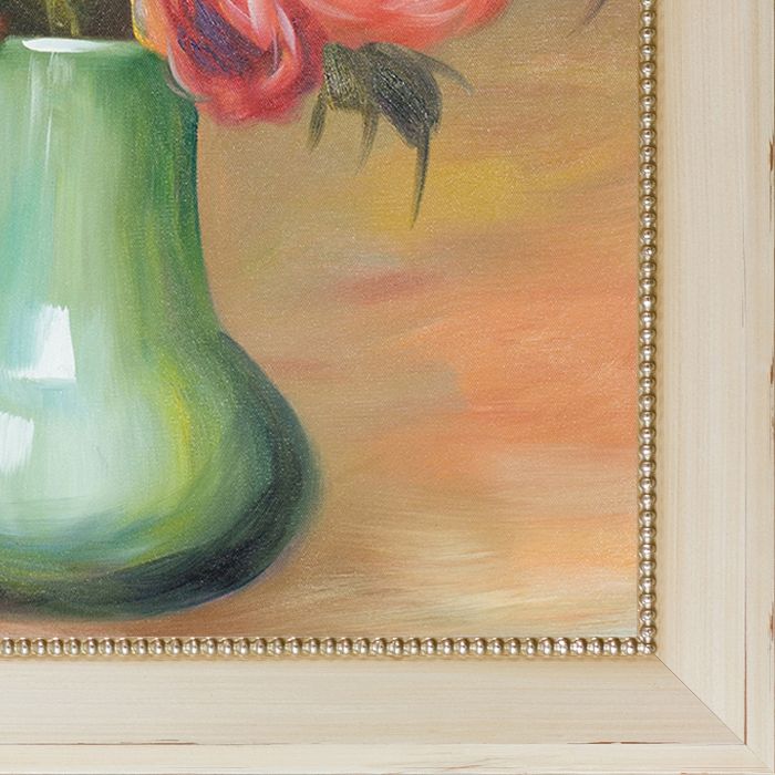 Anemones in a Green Vase Pre-Framed - Constantine Frame 20" X 24"