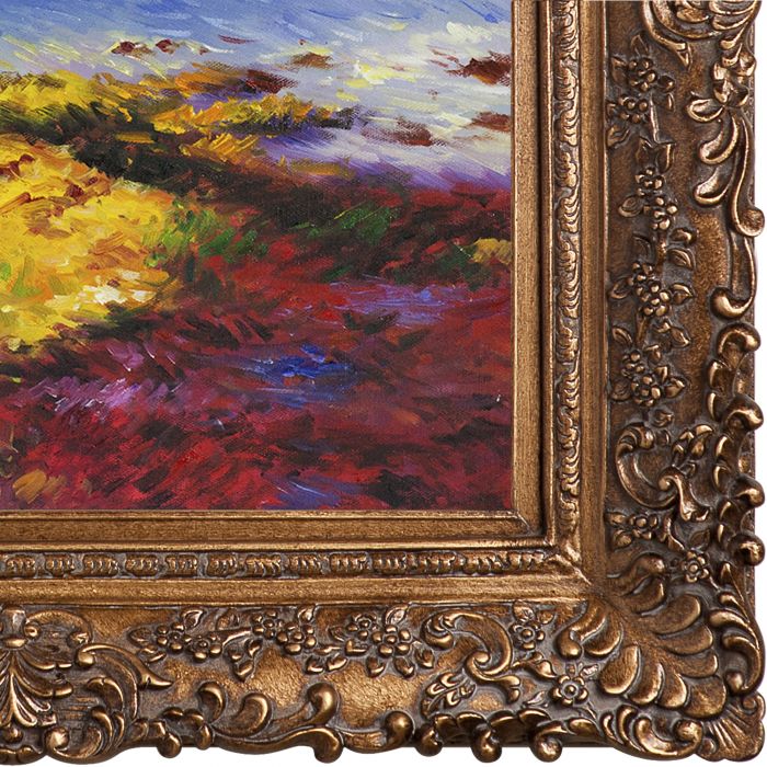 Low Tide at Yport Pre-Framed - Burgeon Gold Frame 20"X24"