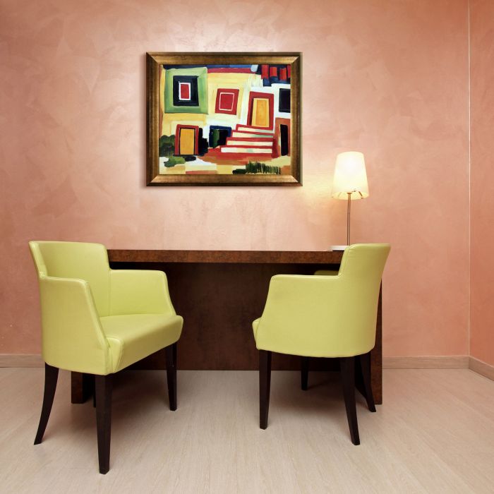 A Clear House Pre-Framed - Athenian Gold Frame 20"X24"