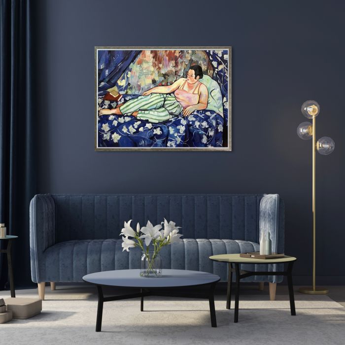 The Blue Room Pre-framed - Champagne Silhouette 30" X 40"