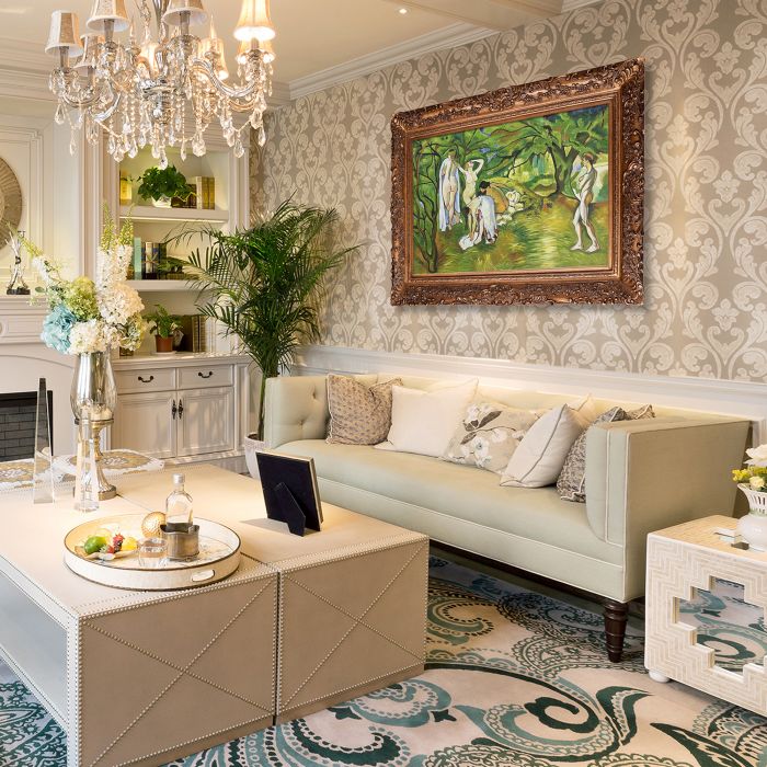 Joy of Life Pre-framed - Burgeon Gold Frame 24"X36"