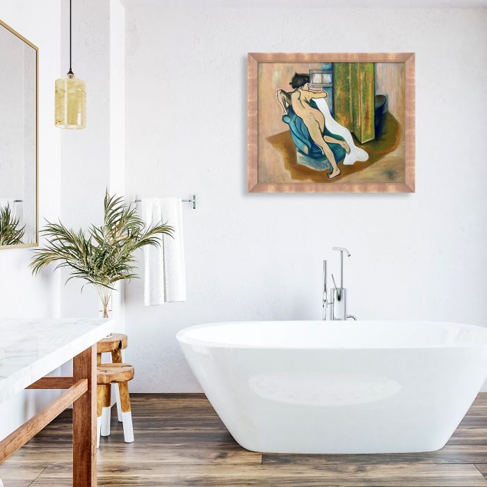 After the bath Pre-framed - Blushing Rose Gold Frame 20" X 24"