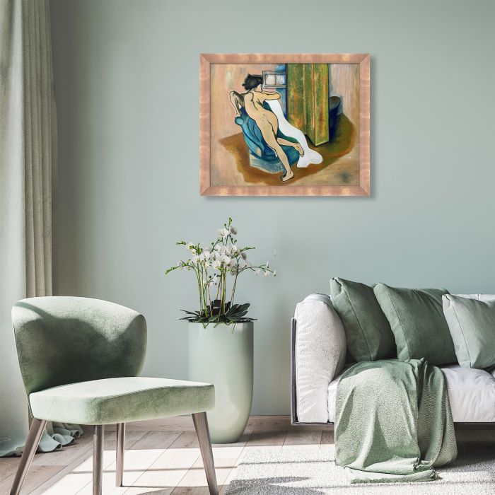 After the bath Pre-framed - Blushing Rose Gold Frame 20" X 24"