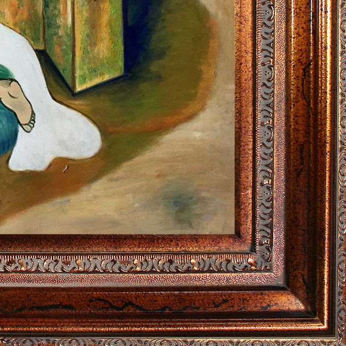 After the bath Pre-framed - Mediterranean Bronze Frame 20"X24"