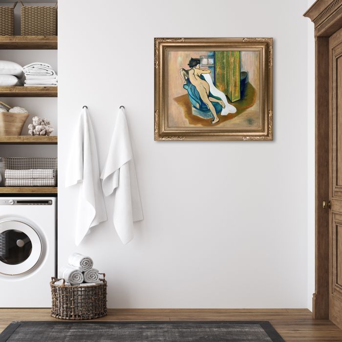 After the bath Pre-framed - Florentine Dark Champagne Frame 20"X24"