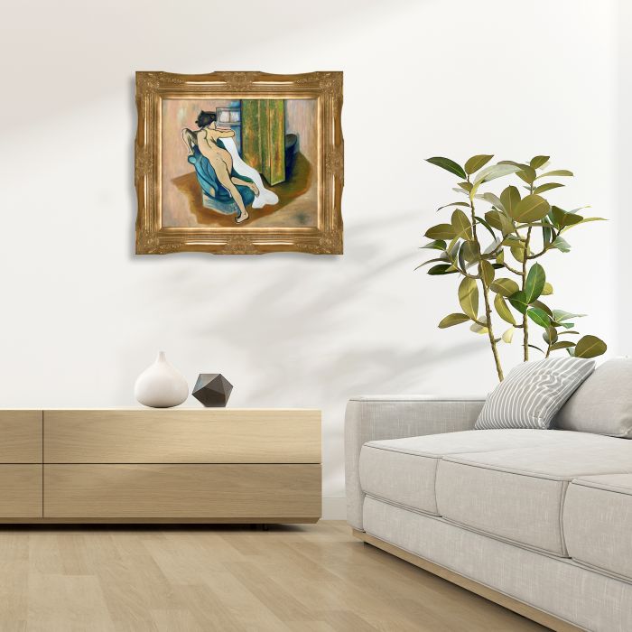 After the bath Pre-framed - Victorian Gold Frame 20"X24"